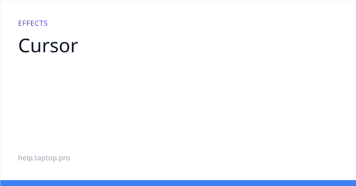 cursor-taptop